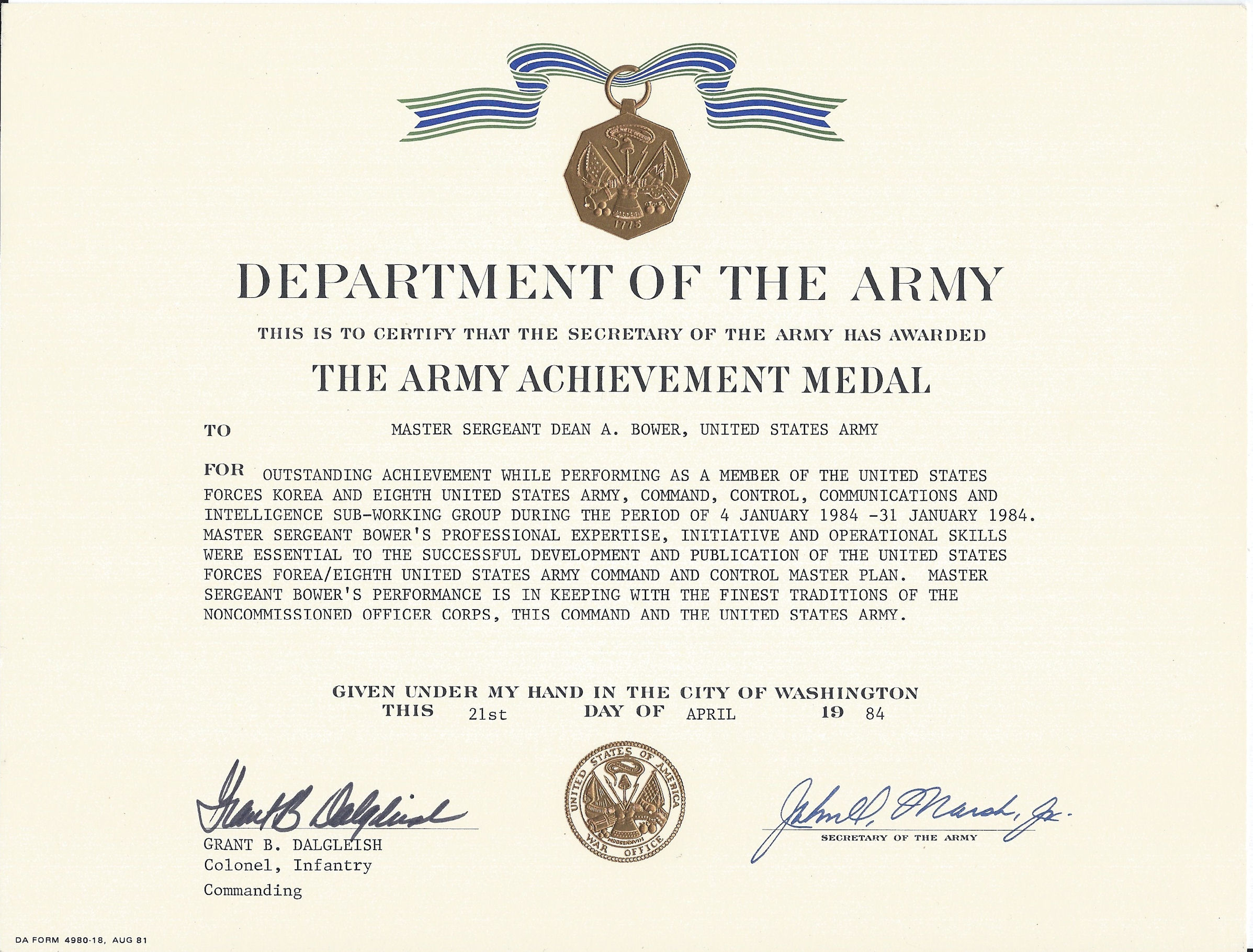 Army Award Citation Examples Army iesanfelipe edu pe